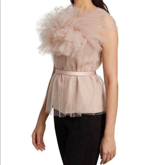 Jason Wu Tulle Top w/Belt